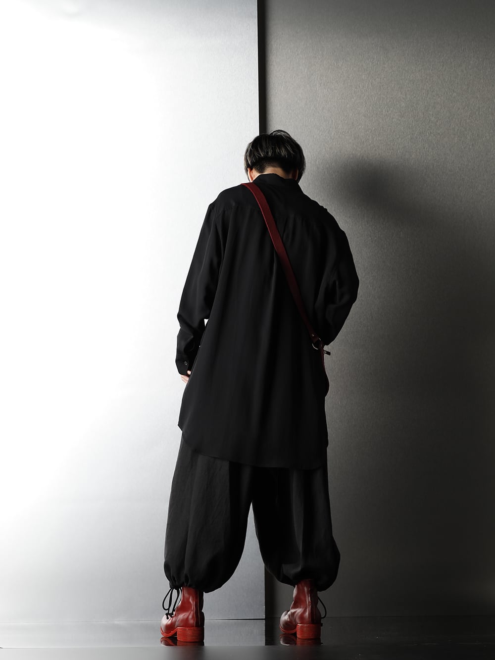 Ground Y & GUIDI Black x Red Color styling - 1-003