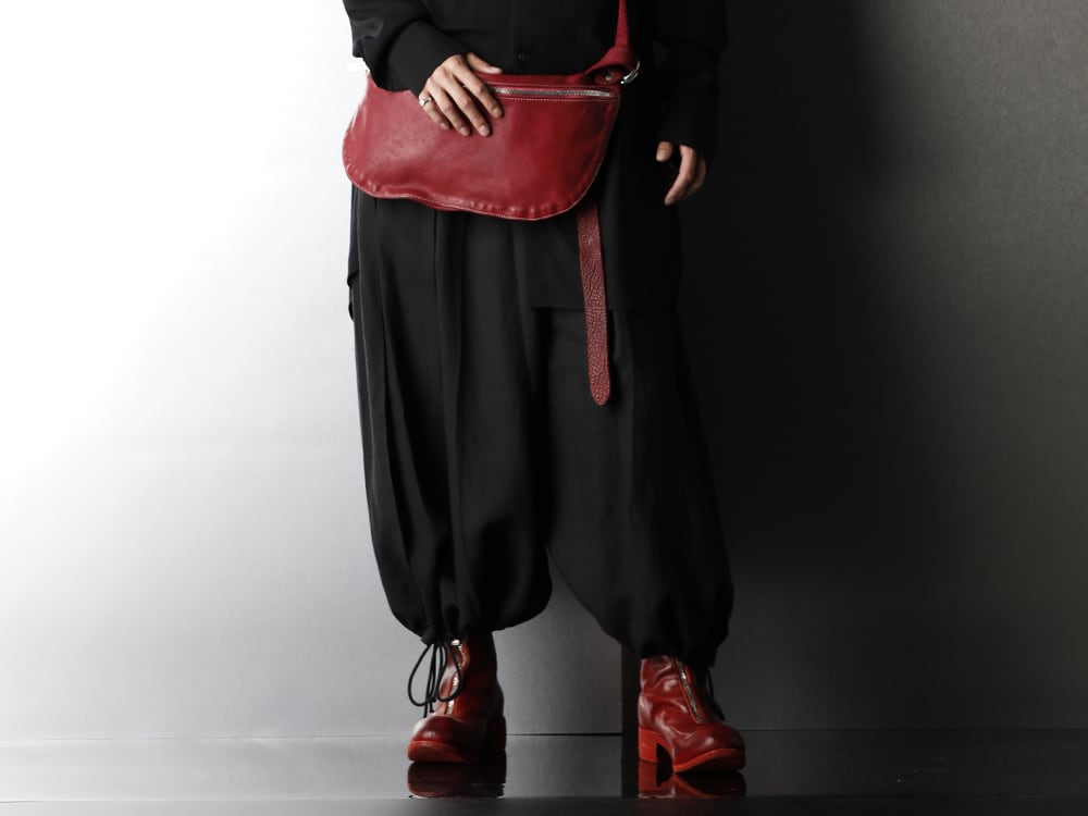 Ground Y & GUIDI Black x Red Color styling - 3-001