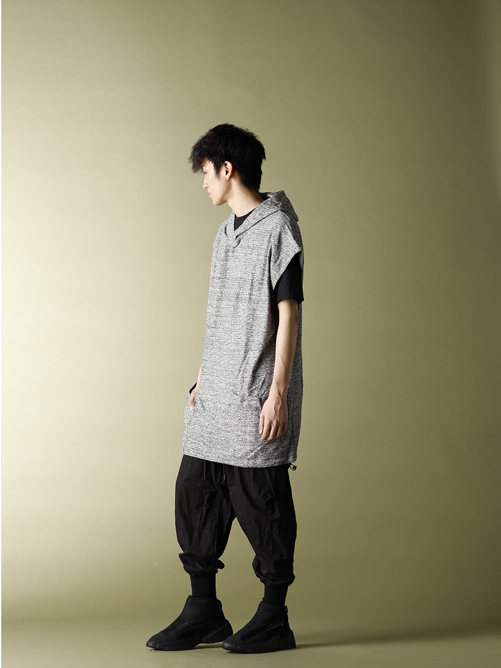 .LOGY Kyoto 20SS【DROP VEST HOODIE】JOGGER PANTS STYLE! - 1-002