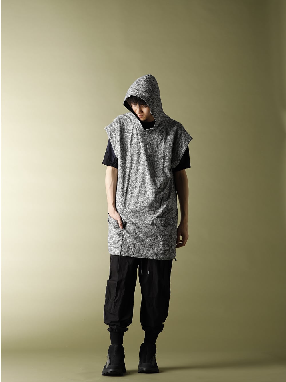 .LOGY Kyoto 20SS【DROP VEST HOODIE】JOGGER PANTS STYLE! - 3-001