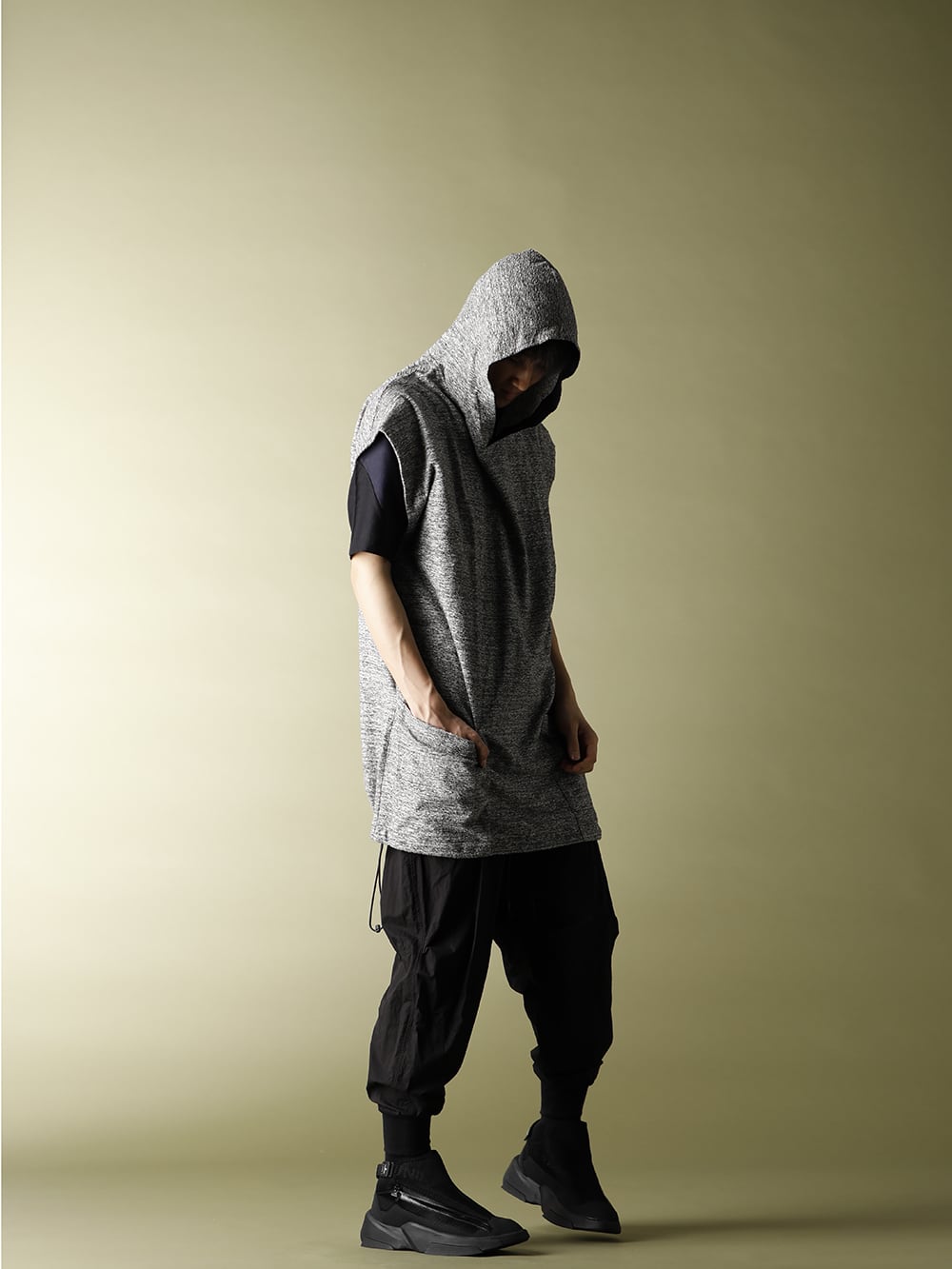 .LOGY Kyoto 20SS【DROP VEST HOODIE】JOGGER PANTS STYLE! - 3-002