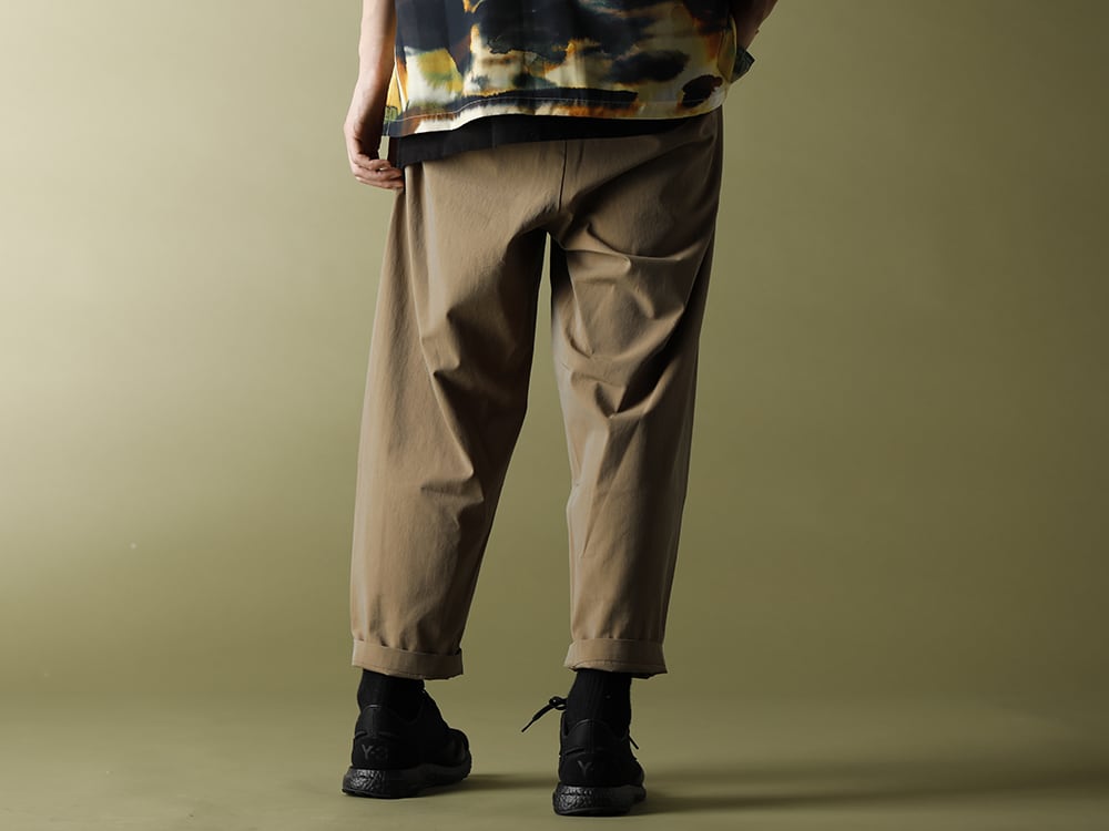 KAZUYUKI KUMAGAI【Silky inkjet Pt drop shoulder Open collar shirt S/S】styling!! - 3-003