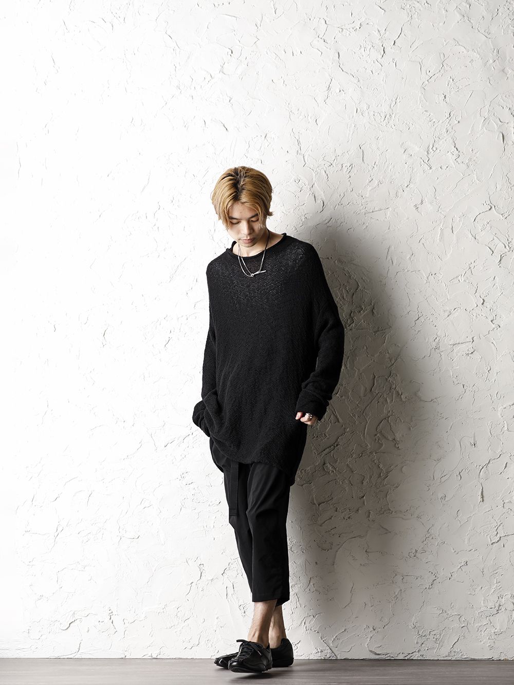 The Viridi-anne x DA 20SS All Black Summer Knit Style - 4-001