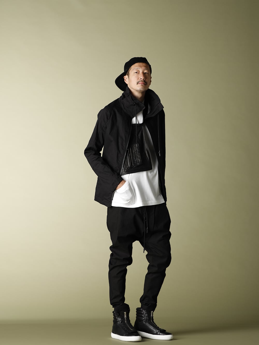 .LOGY kyoto EXCLUSIVE【FRENCH NAVY BLOUSON】LEATHER EPRON MIX STYLE!!! - 1-004