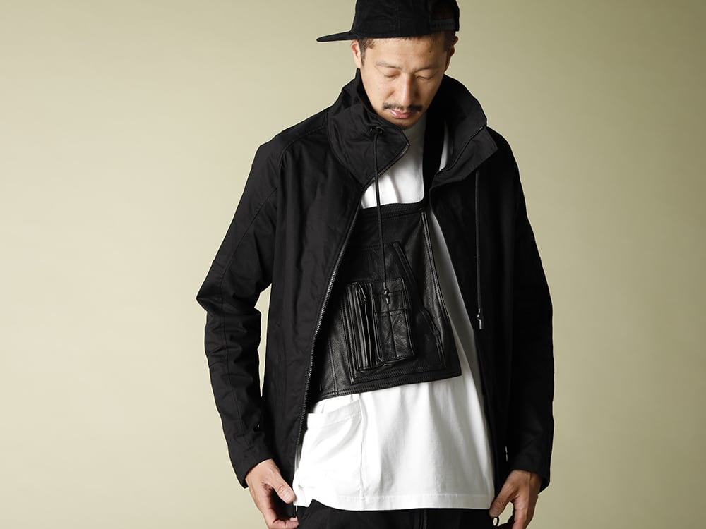 .LOGY kyoto EXCLUSIVE【FRENCH NAVY BLOUSON】LEATHER EPRON MIX STYLE!!! - 2-001