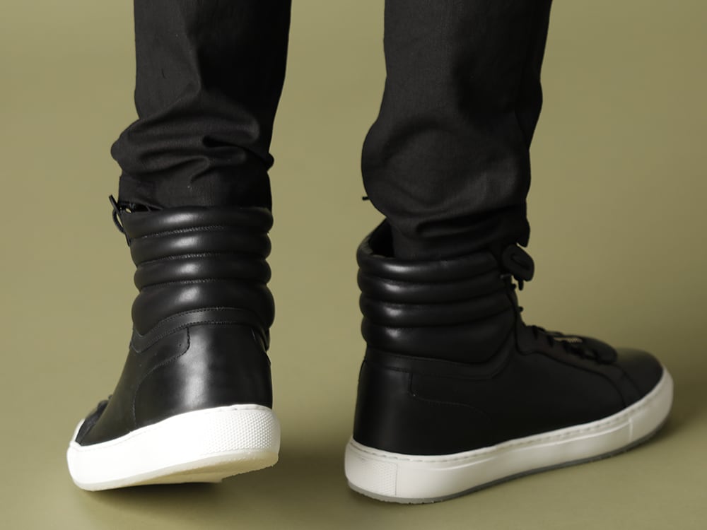 .LOGY kyoto EXCLUSIVE【FRENCH NAVY BLOUSON】LEATHER EPRON MIX STYLE!!! - 4-006