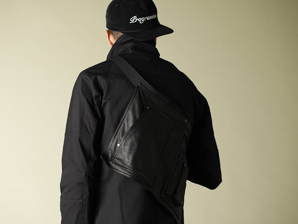 .LOGY kyoto EXCLUSIVE【FRENCH NAVY BLOUSON】LEATHER EPRON MIX STYLE!!! - 5-001