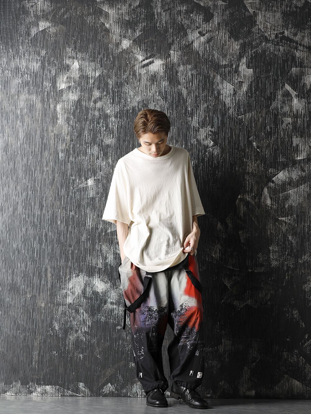 Yohji Yamamoto 20-21AW UCHIDA Twins Print Over All Style - 1-001