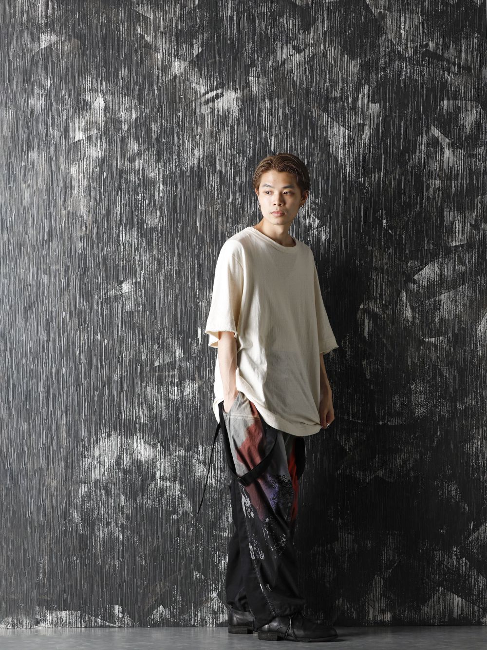 Yohji Yamamoto 20-21AW UCHIDA Twins Print Over All Style - 1-003