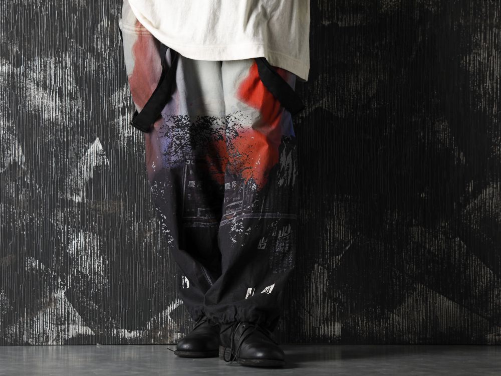 Yohji Yamamoto 20-21AW UCHIDA Twins Print Over All Style - 3-001