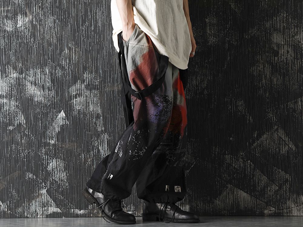 Yohji Yamamoto 20-21AW UCHIDA Twins Print Over All Style - 3-002