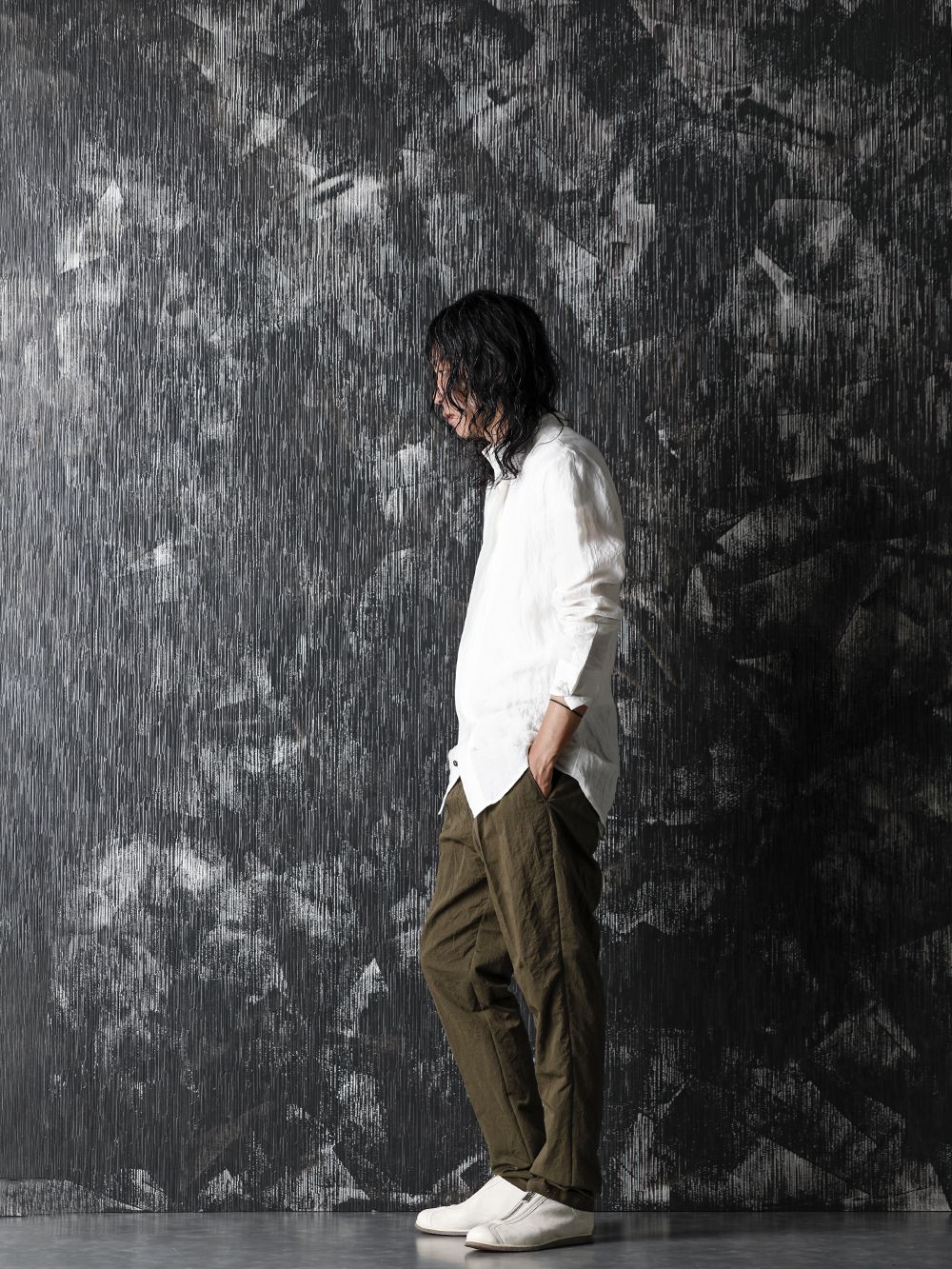 hannibal.and Yamauchi White x Khaki 2tone Color Style - 1-002