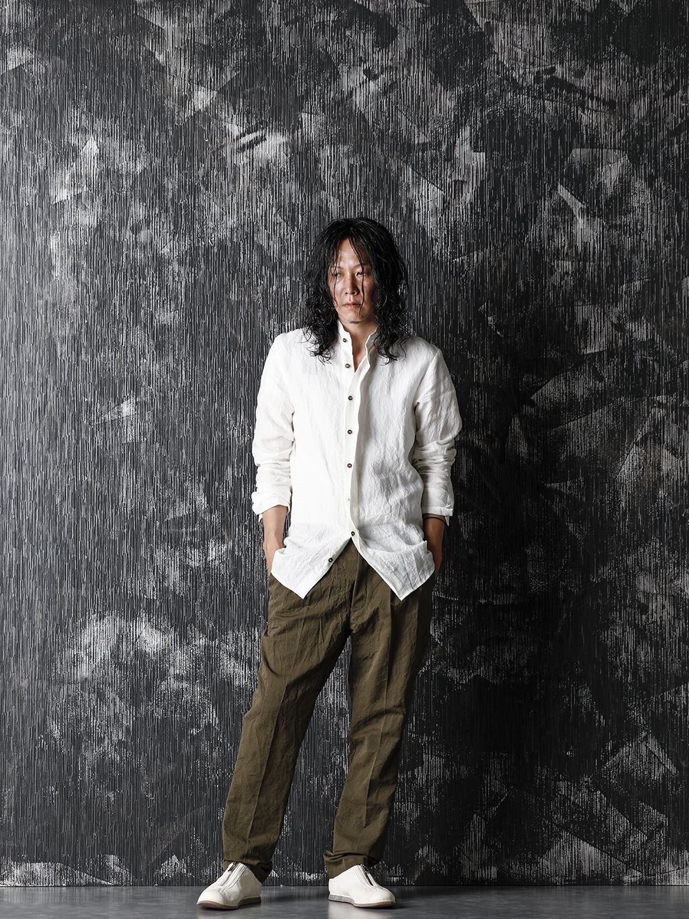 hannibal.and Yamauchi White x Khaki 2tone Color Style - 4-001