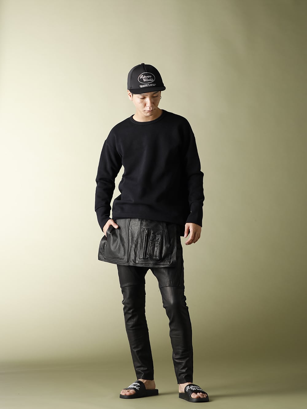 .LOGY kyoto RIPVANWINKLE 20AW【EXCLUSIVE BACK LINE L/S】LEATHER PANTS STYLE!!! - 4-001