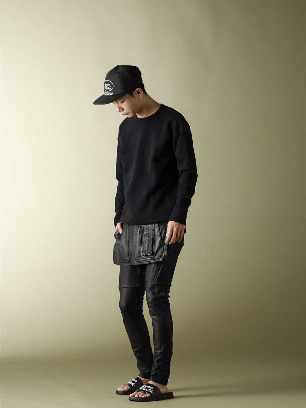.LOGY kyoto RIPVANWINKLE 20AW【EXCLUSIVE BACK LINE L/S】LEATHER PANTS STYLE!!! - 4-002
