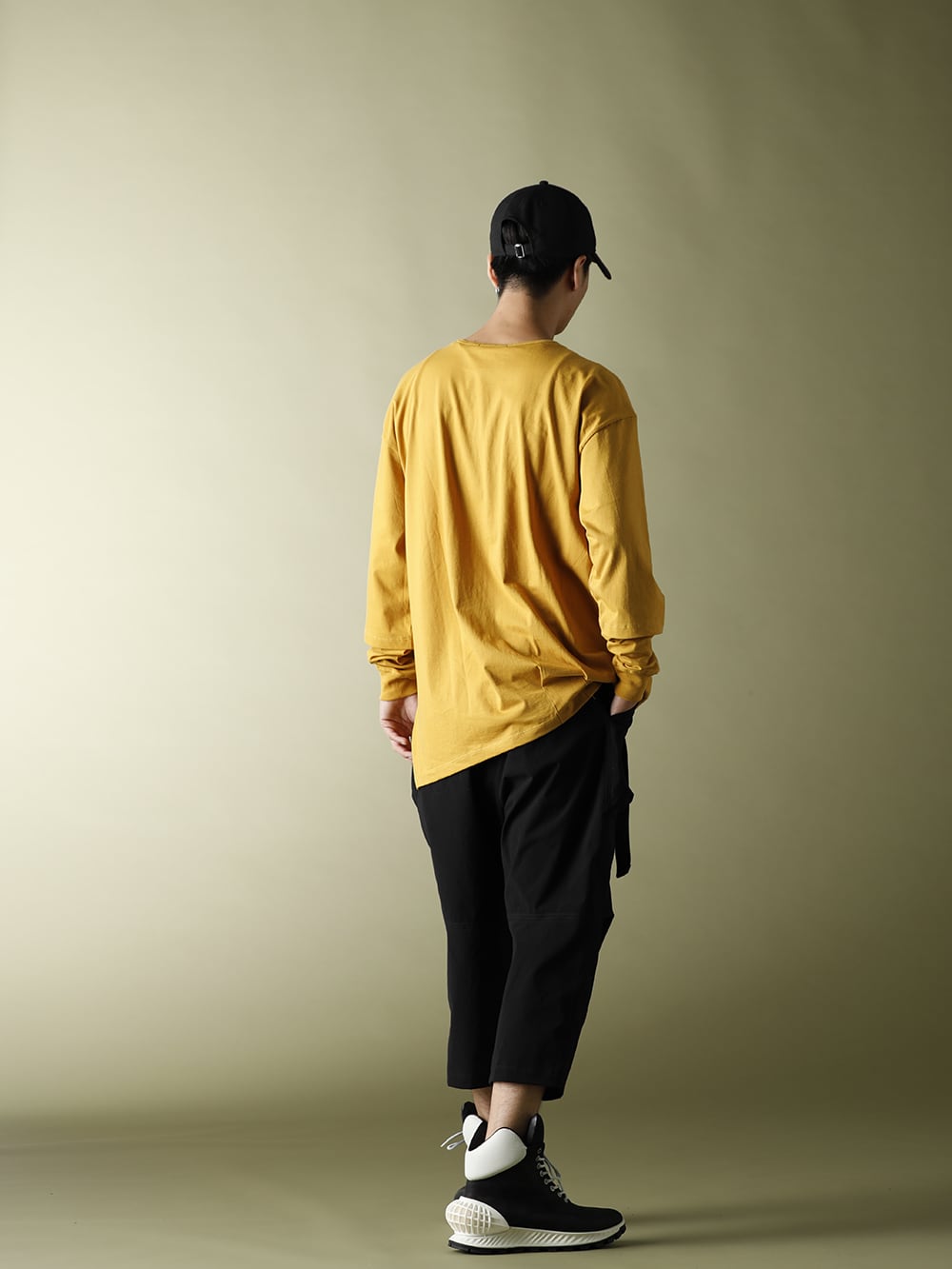 .LOGY Kyoto 20AW The Viridi-anne【Hem Layered Long Sleeve T-Shirts】Mustard STYLE! - 1-003