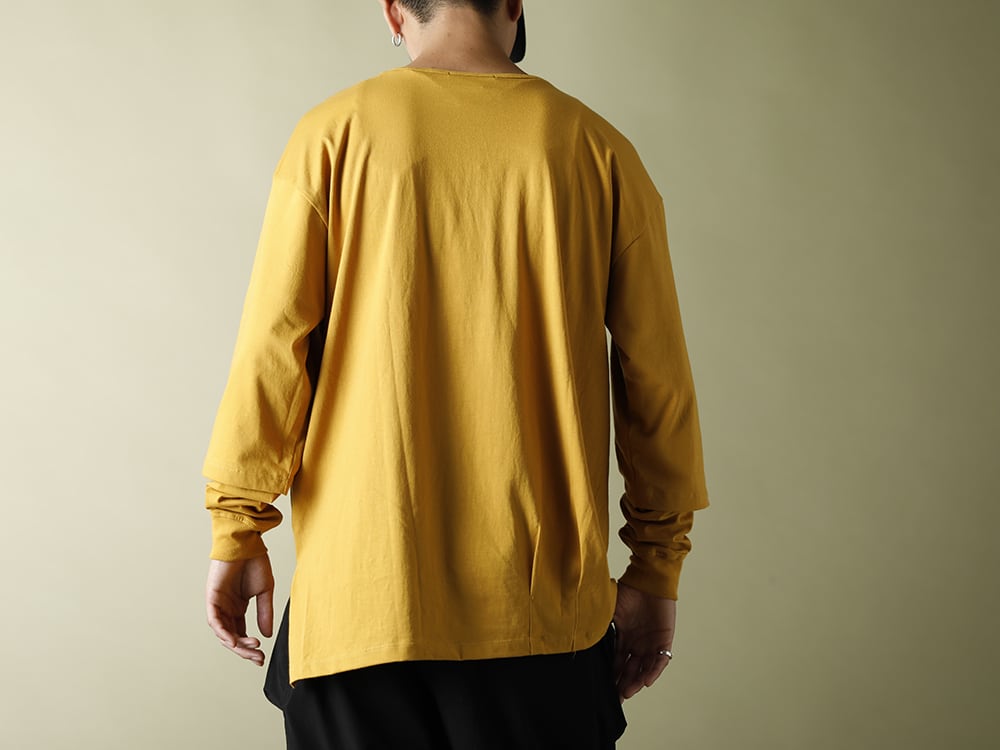 .LOGY Kyoto 20AW The Viridi-anne【Hem Layered Long Sleeve T-Shirts】Mustard STYLE! - 2-002