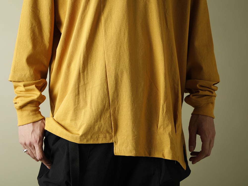.LOGY Kyoto 20AW The Viridi-anne【Hem Layered Long Sleeve T-Shirts】Mustard STYLE! - 2-004