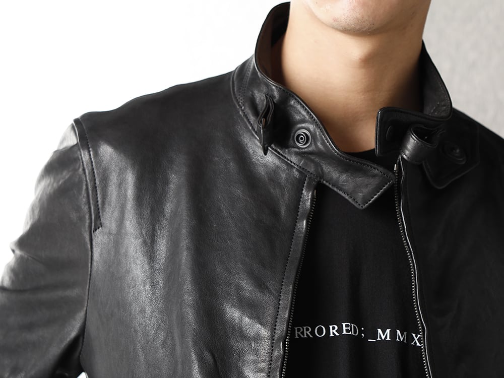 JULIUS 20-21AW Gunholder Leather jacket Styling - 2-005