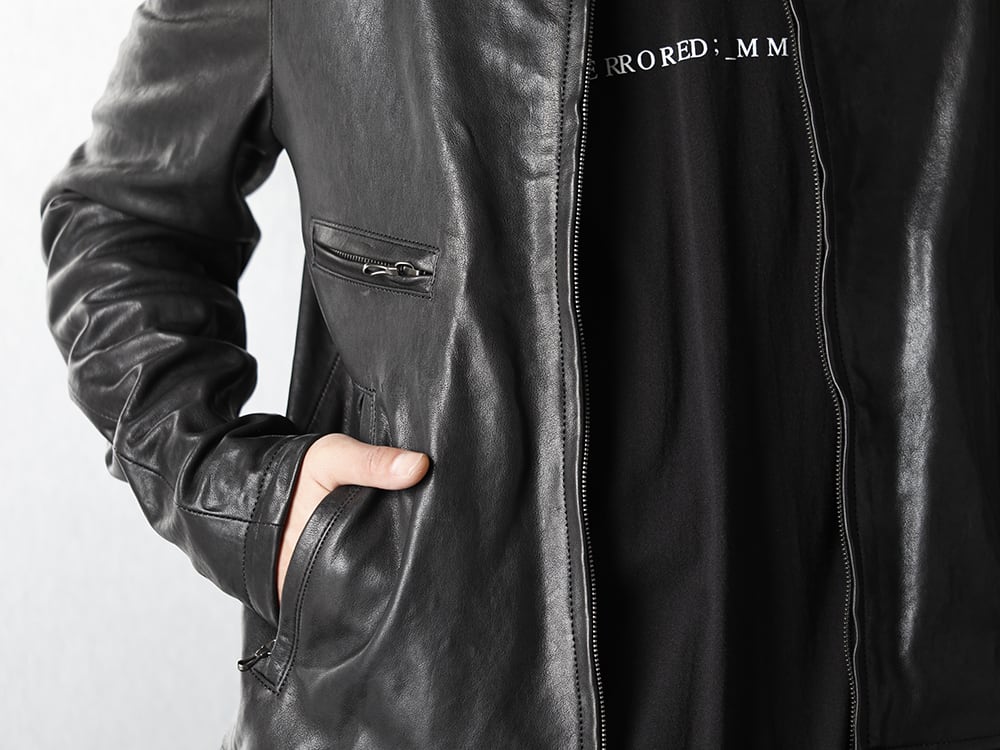 JULIUS 20-21AW Gunholder Leather jacket Styling - 2-007