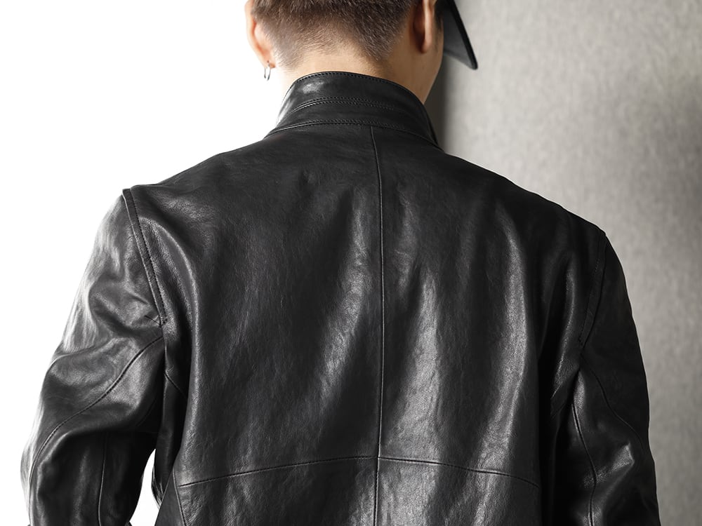 なヘリンボ STUDIOUS - 21AW Leather lapel coatの通販 by Select Lily