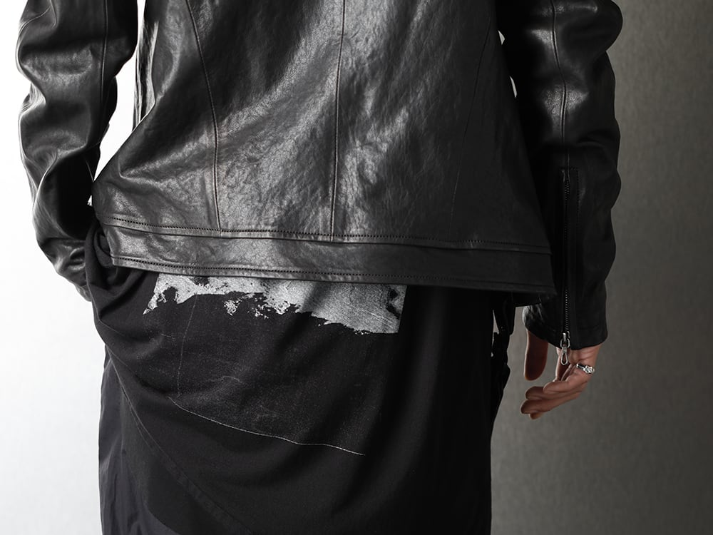 JULIUS 20-21AW Gunholder Leather jacket Styling - 2-009
