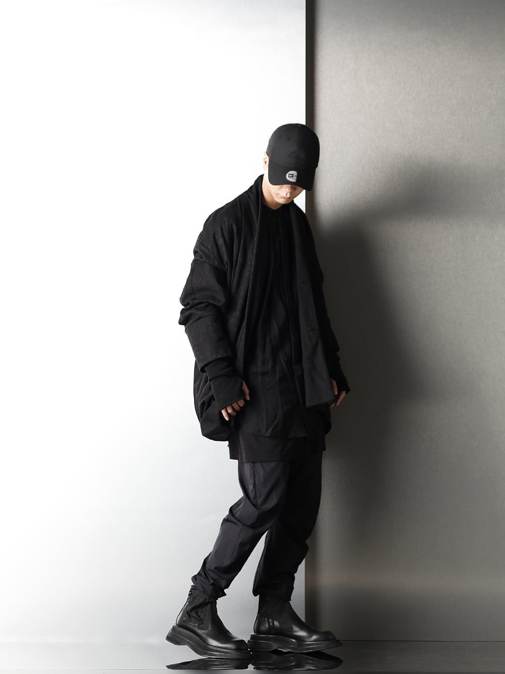 JULIUS 20-21AW Drape Jacquard blouson Styling - 1-002