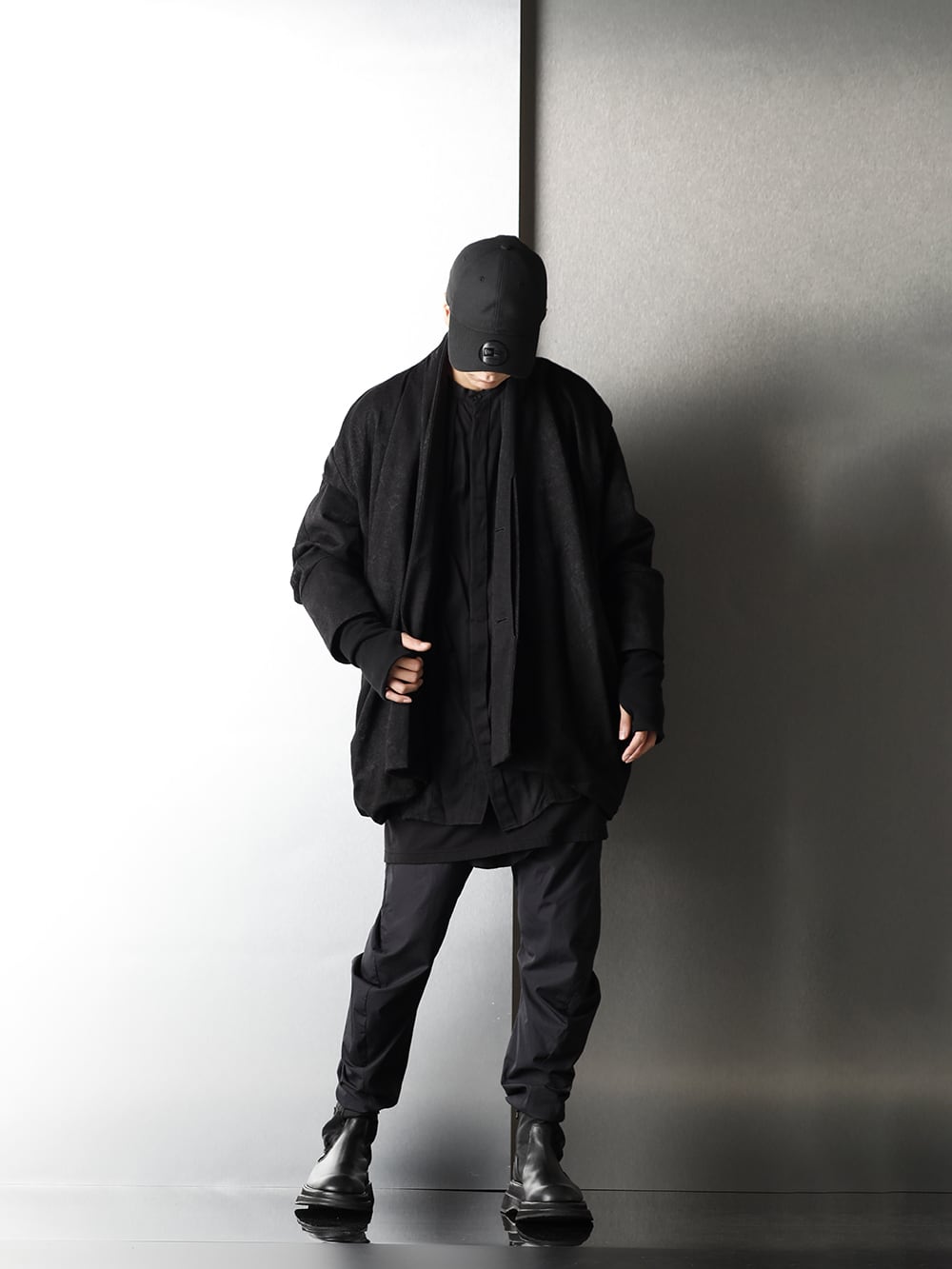 JULIUS 20-21AW Drape Jacquard blouson Styling - 1-004
