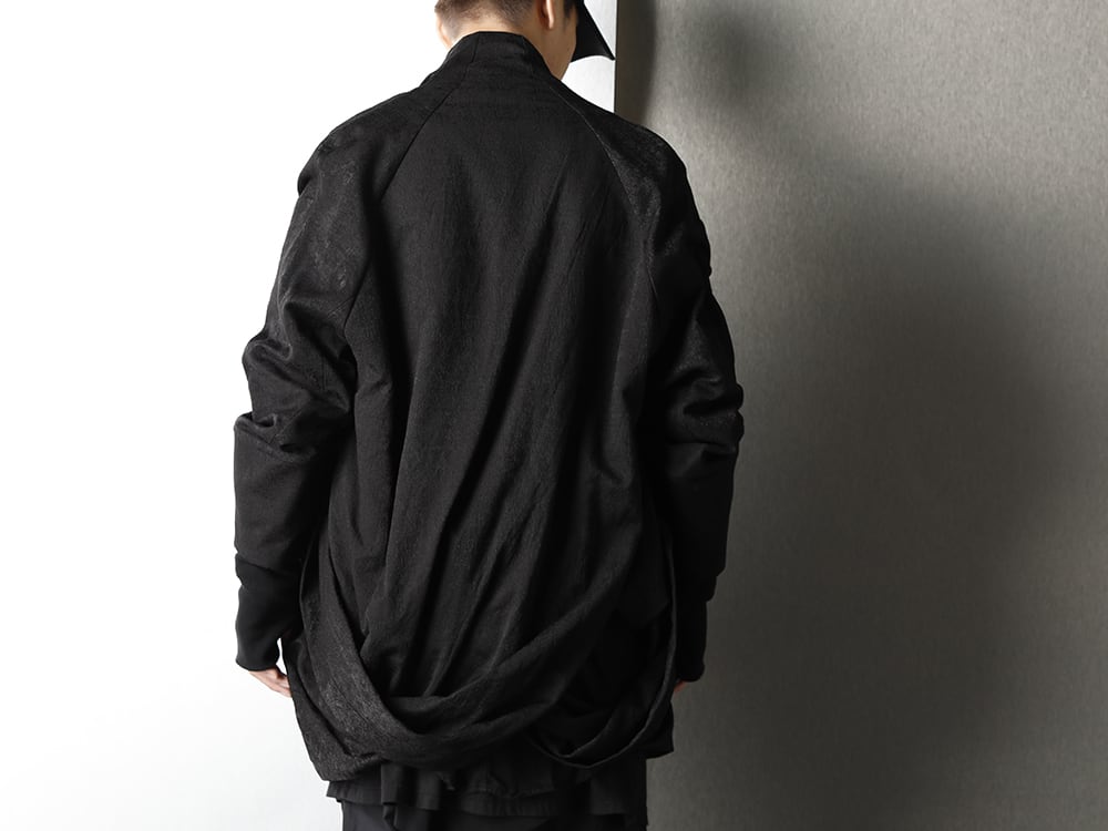 JULIUS 20-21AW Drape Jacquard blouson Styling - 2-003