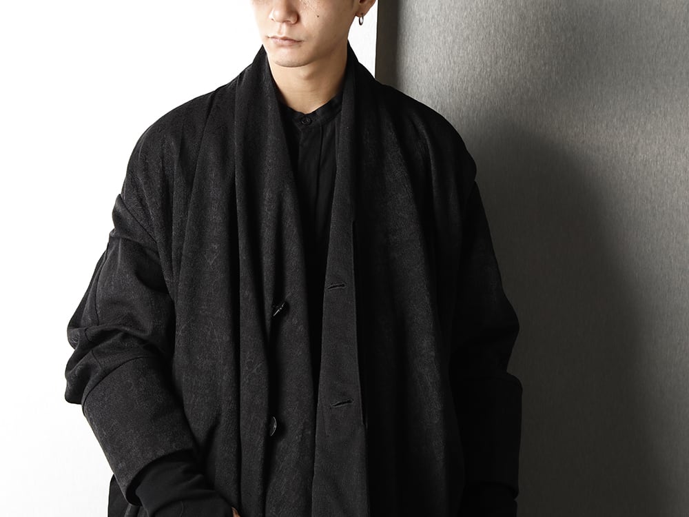 JULIUS 20-21AW Drape Jacquard blouson Styling - 2-004