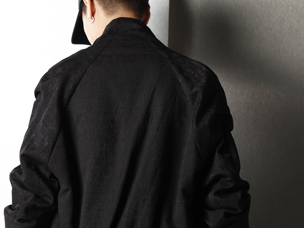 JULIUS 20-21AW Drape Jacquard blouson Styling - 2-007