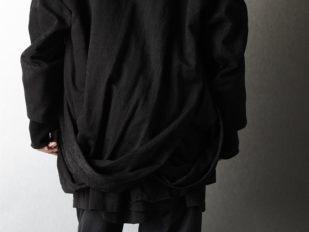 JULIUS 20-21AW Drape Jacquard blouson Styling - 2-008