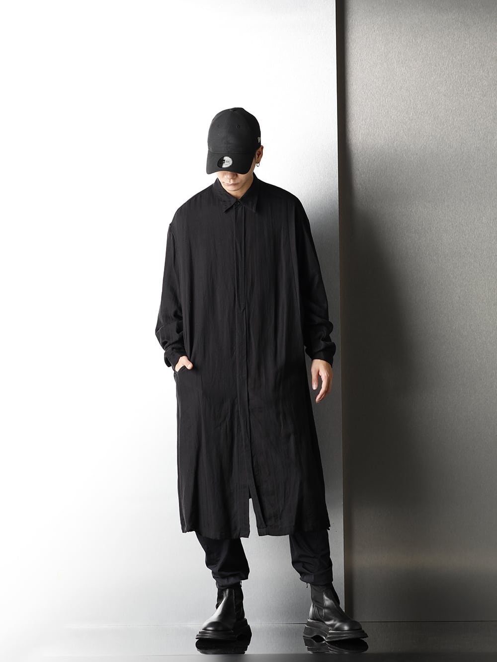 JULIUS 20-21AW Long Striped shirt Styling - 1-001