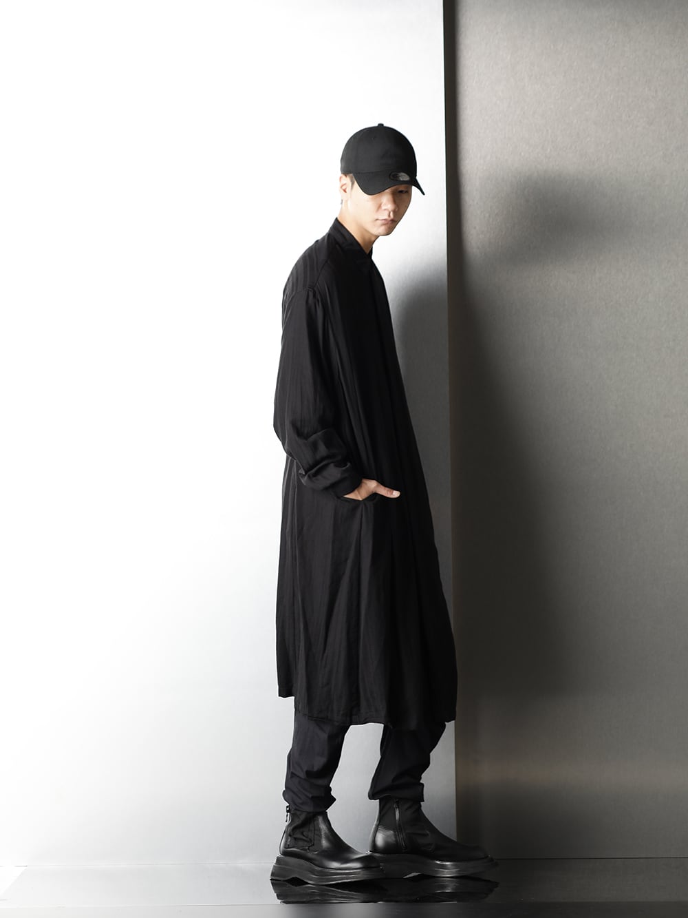 JULIUS 20-21AW Long Striped shirt Styling - 1-002