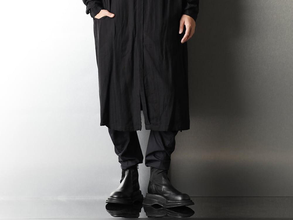 JULIUS 20-21AW Long Striped shirt Styling - 3-001