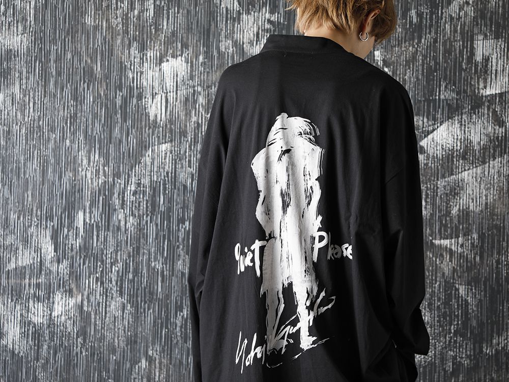 Yohji Yamamoto - ヨウジヤマモト 20-21AW Asymmetry Message Print