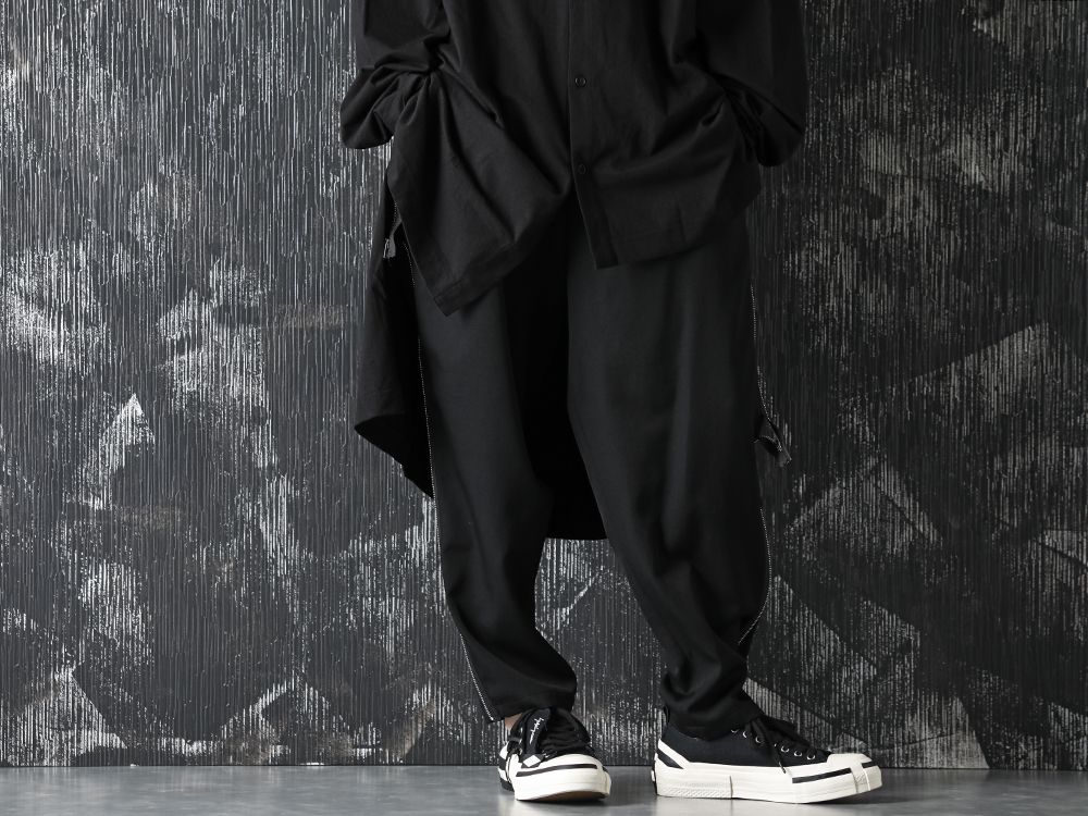 Yohji Yamamoto 20-21AW Asymmetry Message Print Cardigan Style - 3-002