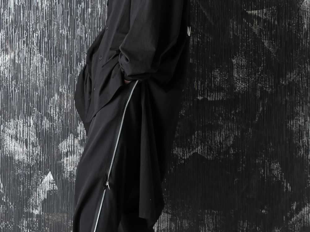 Yohji Yamamoto 20-21AW Asymmetry Message Print Cardigan Style - 3-004