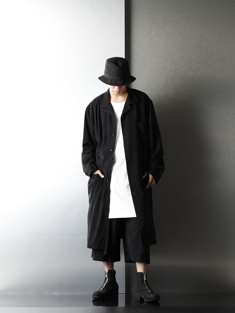 .Logy kyoto Ground Y 20-21AW No Fixing Long Shirt Styling - 1-001