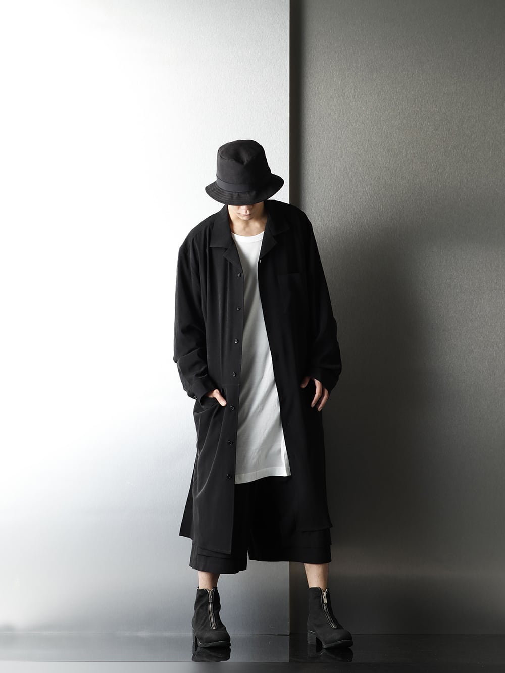 .Logy kyoto Ground Y 20-21AW No Fixing Long Shirt Styling - 1-004