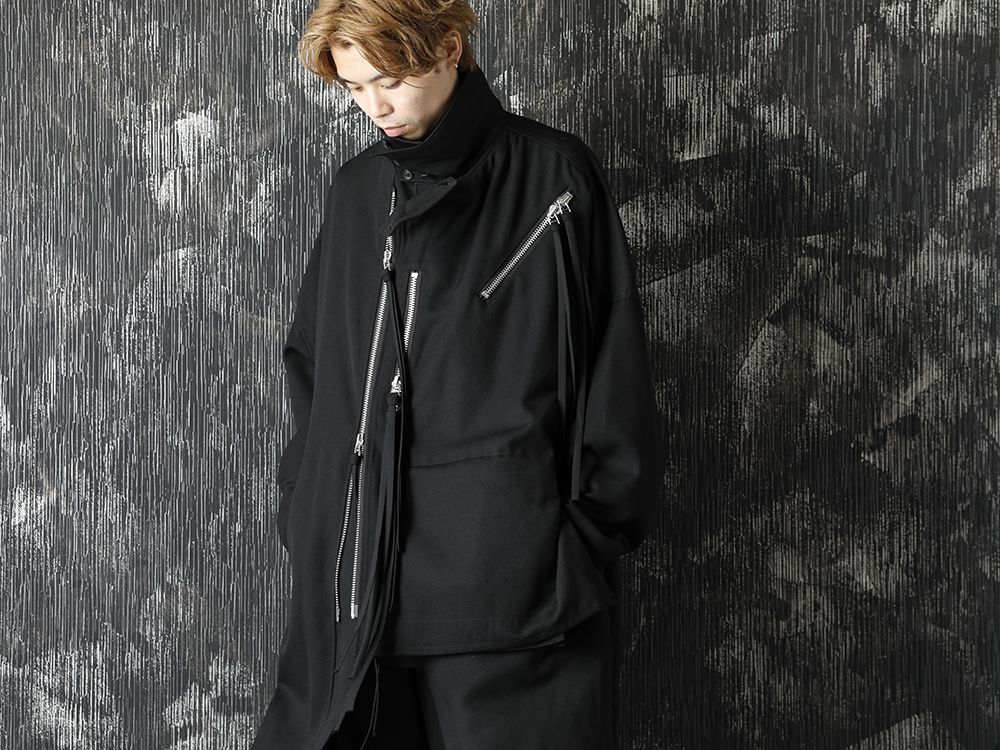 Yohji Yamamoto 20-21AW Army Gabardine Chain fastener Coat Style