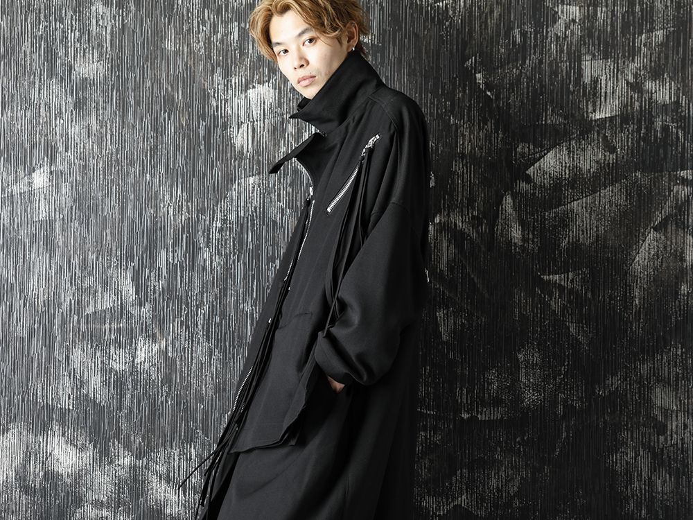 Yohji Yamamoto 20-21AW Army Gabardine Chain fastener Coat Style