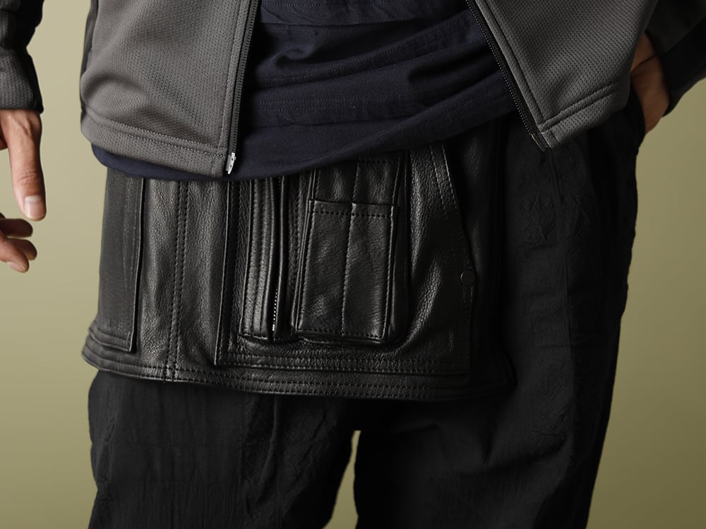 .LOGY kyoto RIPVANWINKLE【LEATHER  APRON】CROPPED PANTS STYLING! - 3-006