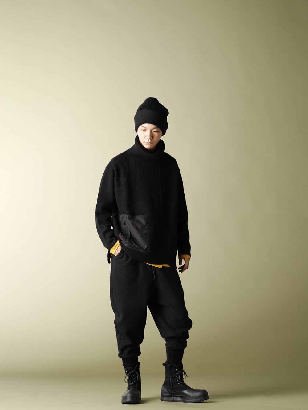 .LOGY Kyoto The Viridi-anne Pocket Turtle neck knit Layered Styling!! - 1-004