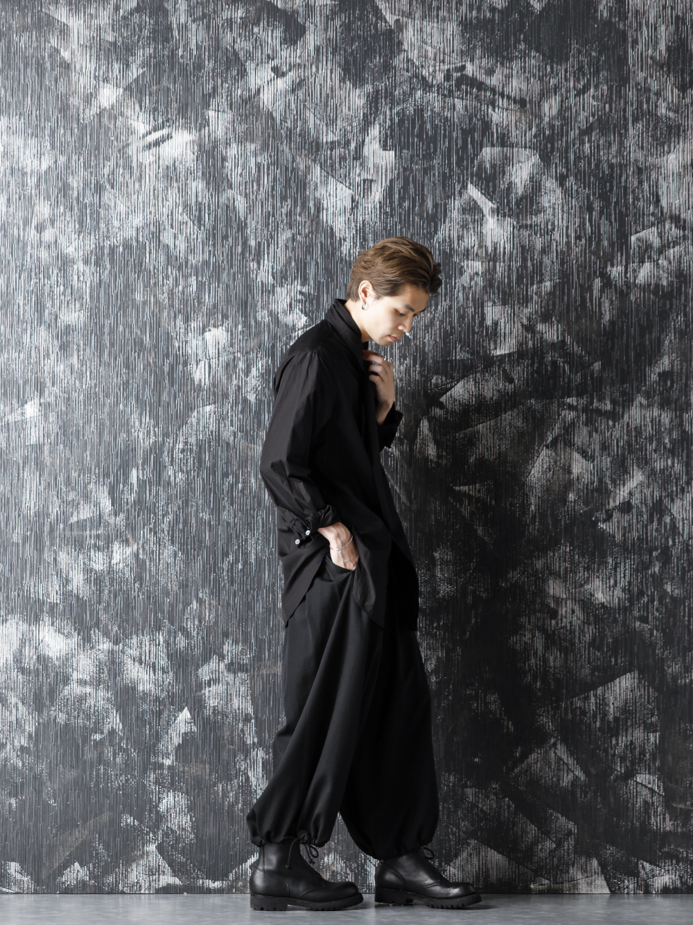 Yohji Yamamoto 20-21AW Long Collar Chain Stitch Shirt Style - 1-003