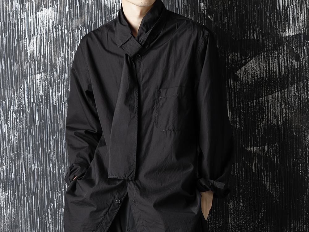 Yohji Yamamoto 20-21AW Long Collar Chain Stitch Shirt Style - 2-002