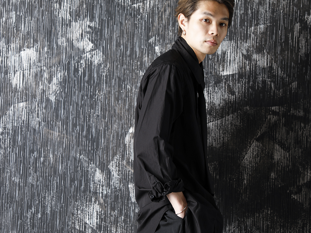 Yohji Yamamoto 20-21AW Long Collar Chain Stitch Shirt Style - 2-003