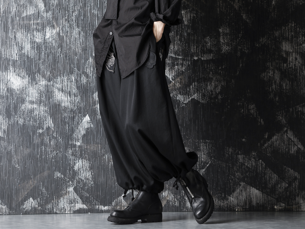 Yohji Yamamoto 20-21AW Long Collar Chain Stitch Shirt Style - 3-003