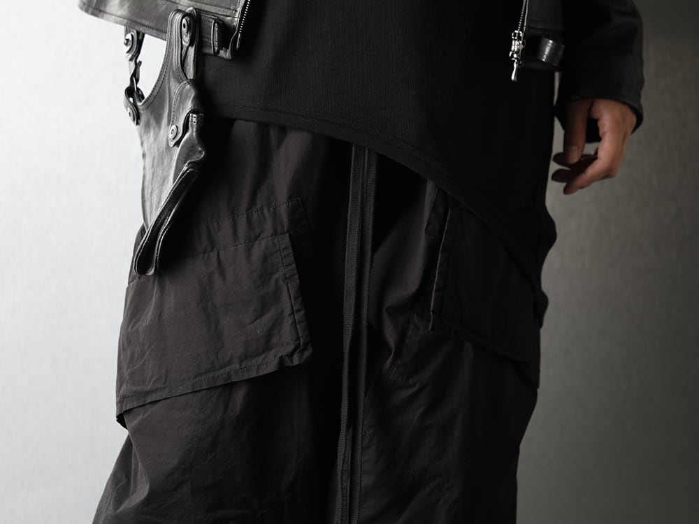 JULIUS 2020-21AW Black A-line Styling - 4-004