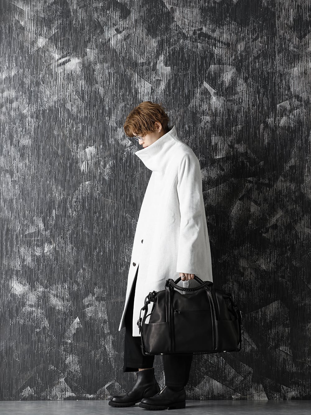 individual sentiments 20-21AW Snow Gray Color Coat Style - 1-002